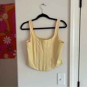Express Light Yellow Tank Top